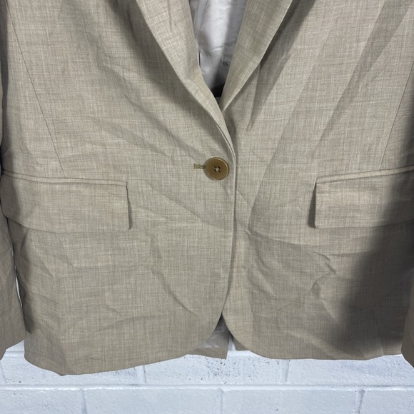 Wilfred Aritzia Oversized Blazer Beige Womens Size XS Office Preppy Old Money - Picture 4 of 16